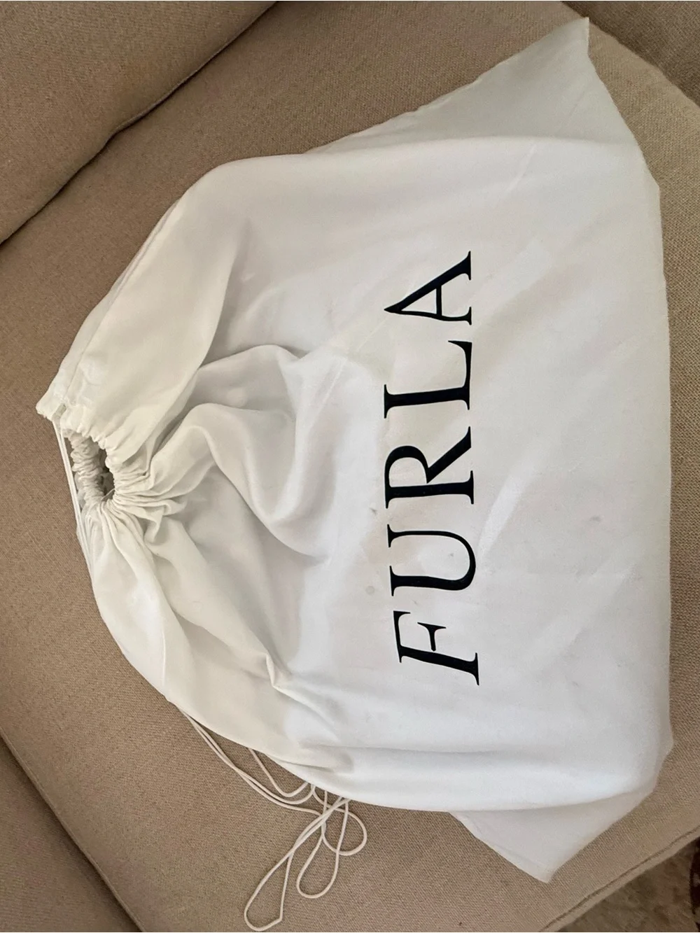 Furla Black Pebbled Leather Satchel with Gold Hardware